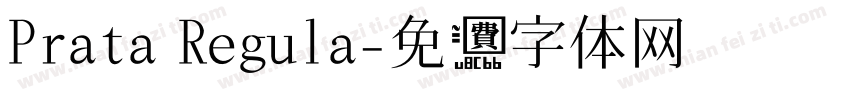 Prata Regula字体转换